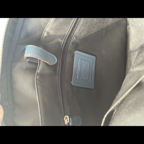 Coach slim leather brief - unisex - denim blue - Picture 4 of 6